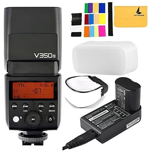  Godox V350S TTL 2.4G Camera Flash with Built-in Rechargeable 7.2V2000mAh Li-ion Battery for Sony a7RIII a7RII a7R a58 a99 ILCE600L a77II RX10 a9 etc