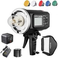 Godox AD600BM Bowens Mount 600Ws GN87 High Speed Sync Outdoor Flash Strobe Light with X1N Wireless Flash Trigger, 8700mAh Battery to Provide 500 Full Power Flashes and Recycle in 0