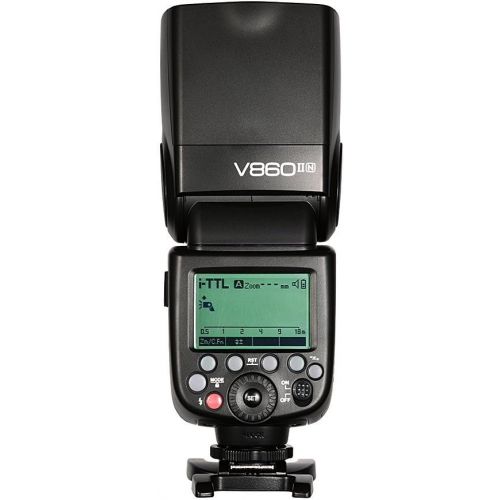  Godox V860II-N i-TTL 2.4G High Speed Sync 18000s GN60 Li-ion Battery Camera Flash speedlite light + Godox X1T-N Wireless Remote Flash Trigger Transmitter compatible for Nikon Came