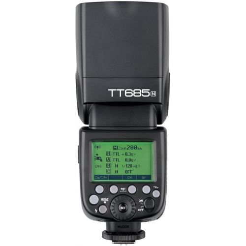 Godox Thinklite TT685N TTL I-TTL 2.4GHz GN60 High Speed Sync 18000s Wireless Master Slave Camera Flash Speedlite Speedlight compatible For Nikon Cameras+44AA batteries&Charger