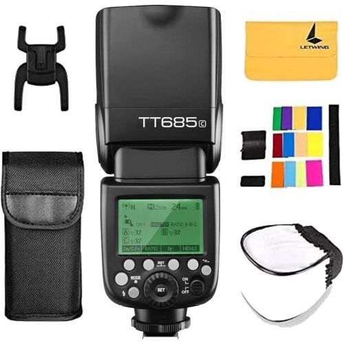  Godox GODOX TT685C Thinklite TTL Camera Flash 2.4GHz High Speed 18000s GN60 Compatible Canon EOS Cameras E-TTL II Autoflash (TT685C)