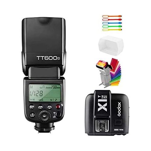  Godox TT600S HSS 18000s GN60 Built-in 2.4G Wireless X System Flash Speedlite Light X1T-S Remote Trigger Transmitter Compatible for Sony Multi Interface MI Shoe Cameras+Diffuser+CO