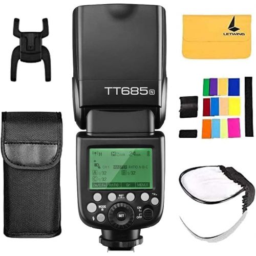  Godox TT685N 2.4GHz High Speed 18000s GN60 TTL Camera Flash Compatible for Nikon Cameras I-TTL II Autoflash