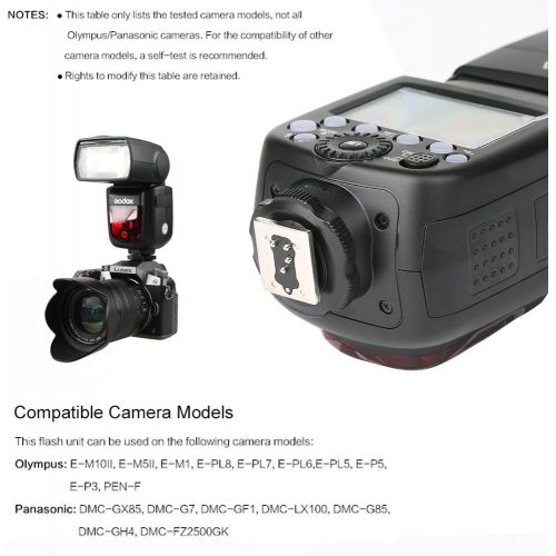  Godox V860II-O 2.4G TTL Li-on Battery Camera Flash Speedlite Compatible Olympus Panasonic Cameras
