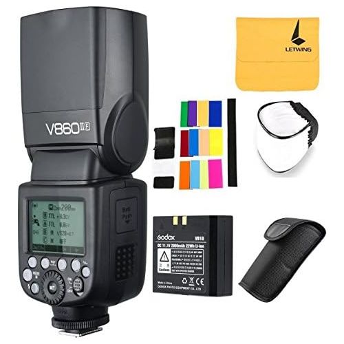  Godox GODOX V860II-F 2.4G TTL Li-on Battery Camera Flash Speedlite Compatible Fujifilm Camera X-Pro2 X-T20 X-T1 X-T2 X-Pro1 X100F