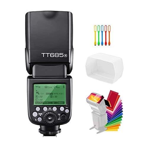  Godox TT685N TTL 2.4GHz GN60 HSS High-Speed Sync 18000s Flash Speedlite Light Compatible for Nikon Cameras I-TTL II auotflash