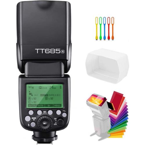  Godox TT685N TTL 2.4GHz GN60 HSS High-Speed Sync 18000s Flash Speedlite Light Compatible for Nikon Cameras I-TTL II auotflash