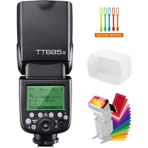  Godox TT685N TTL 2.4GHz GN60 HSS High-Speed Sync 18000s Flash Speedlite Light Compatible for Nikon Cameras I-TTL II auotflash