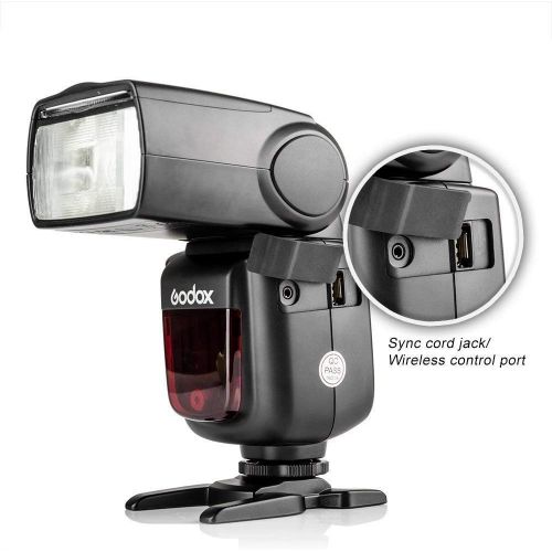  Godox Ving V850II GN60 2.4G 18000s HSS Camera Flash Speedlight with 2000mAh Li-ion Battery Features 1.5s Recycle time and 650 Full Power Pops Compatible Canon Nikon Pentax Olympas