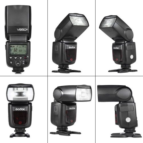  Godox Ving V850II GN60 2.4G 18000s HSS Camera Flash Speedlight with 2000mAh Li-ion Battery Features 1.5s Recycle time and 650 Full Power Pops Compatible Canon Nikon Pentax Olympas