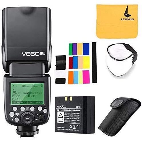  Godox V860II-N 2.4G TTL Li-on Battery Camera Flash Speedlite Compatible Nikon D800 D700 D7100 D7000 D5200 D5100 D5000 D300 D300S D3200 D3100 D3000 D200 D70S D810 D610 D90 D750 (V86