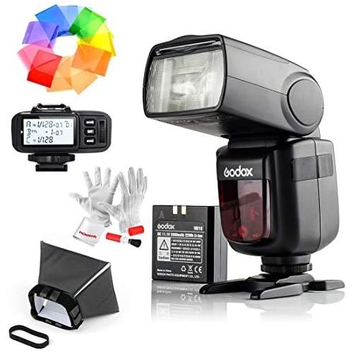  Godox Ving V860IIS 2.4G GN60 TTL HSS 18000s Li-on Battery Camera Flash Speedlite with X1T-S Wireless Flash Trigger for Sony - 1.5S Recycle Time 650 Full Power Pops Supports TTLM