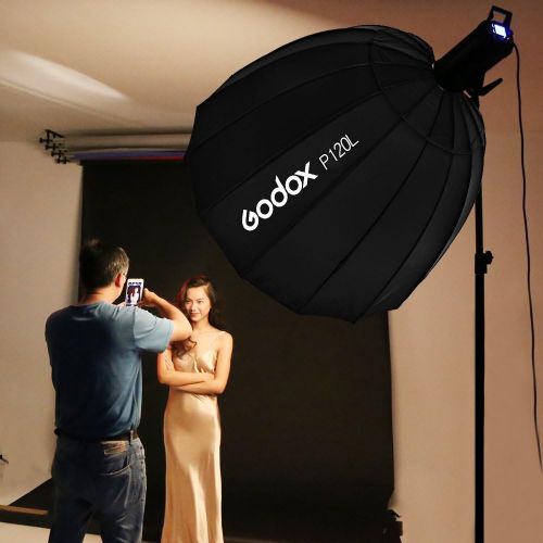  Godox P120L 120cm Deep Parabolic Bowens Mount Softbox for Studio Flash Speedlite Reflector Photo Studio Softbox