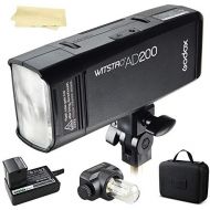 Godox AD200 200Ws 2.4G TTL 18000 HSS Strobe Flash Strobe Speedlite Monolight with 2900mAh Lithium Battery to Cover 500 Full Power Shots and Recycle in 0.01-2.1 Sec