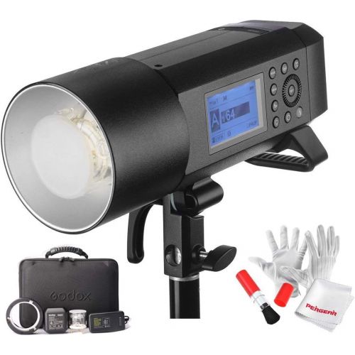  Godox AD400 Pro AD400Pro 400ws GN72 TTL Battery-Powered Monolight, 18000 HSS Outdoor Flash Strobe Light, Built-in Godox 2.4G System, 390 Full Power Pops, 0.01-1s Recycle Time, 30w