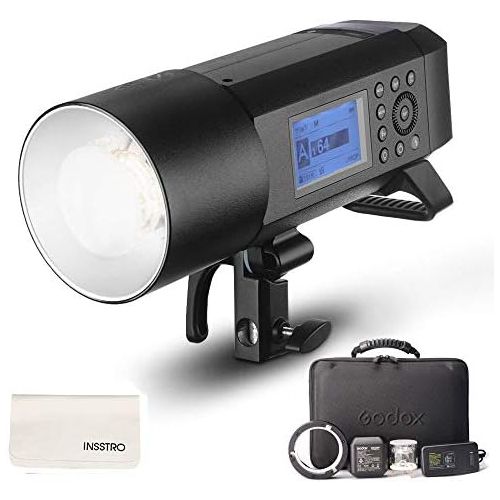  Godox AD400Pro All-in-one Outdoor Flash Strobe Battery-Powered Monolight with TTL HSS 2.4GHz X Wireless Remote System (Support Various Accessories by Different Adapter Ring)