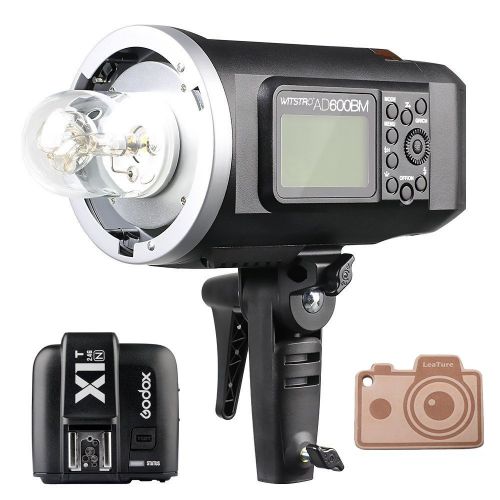  Godox HSS AD600BM Bowens Mount 600Ws GN87 High Speed Sync Outdoor Flash Strobe Light with X1T-N X1N Wireless Flash Trigger, 8700mAh Battery Pack to Provide 500 Full Power Flashes f