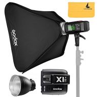 Godox AD600BM AD Sync 1  8000s 2.4G Wireless Flash Light Speedlite X1T-F for Fuji DSLR Cameras,AD-R6,80cmX80cm 32X32Softbox