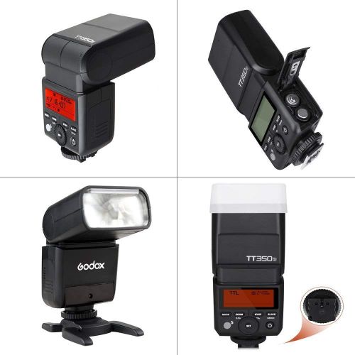  Godox GODOX TT350S 2X Mini Flash TTL HSS 1  8000s 2.4G Wireless with X1T-S Flash Trigger Transmitter Compatible Sony Mirrorless Camera Cameras a7R a58 a99 ILCE6000L a77II RX10