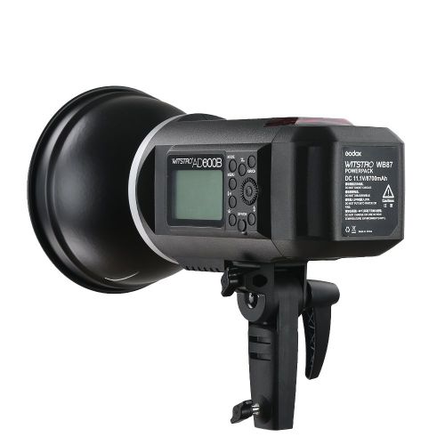  Godox AD600B Outdoor Studio Flash Strobe Light, TTL 600W GN87 High Speed Sync,Build-in 2.4G Wireless X System, 8700mAh Battery to Provide 500 Full Power Flash with Bowens Mount