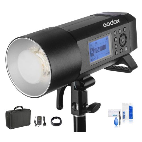  Godox AD400Pro Witstro All-in-One Outdoor Flash Strobe 400Ws GN72 HSS 18000s TTL Flash with Li-ion Battery for Canon E-TTL II Nikon i-TTL autoflash Sony Fuji Olympus and Panasonic