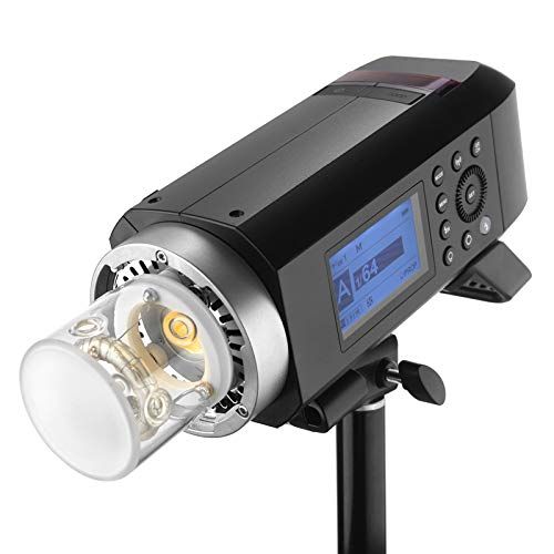  Godox AD400Pro 400Ws GN72 TTL 18000s HSS 2.4G X System All-in-One Outdoor Flash Speedlite Strobe Light,Battery-Powered Monolight,390 Full Power Pops,0.01-1s Recycle Time,30w LED M