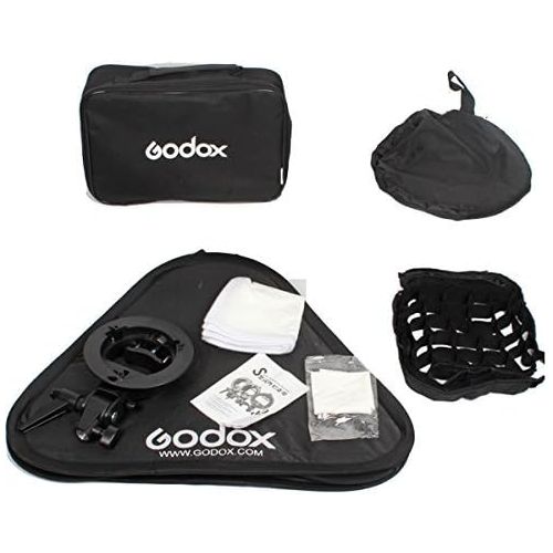  Godox S-Type Bracket Bowens Holder+ 80x80cm 32 x 32 Softbox + Honeycomb Grid + Bag Kit for Camera Flash