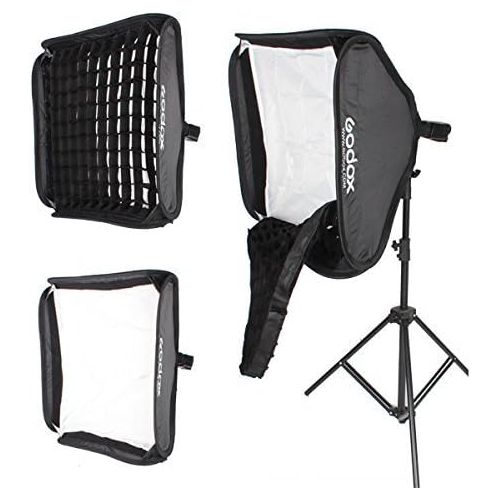  Godox S-Type Bracket Bowens Holder+ 80x80cm 32 x 32 Softbox + Honeycomb Grid + Bag Kit for Camera Flash