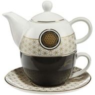 Goebel 23500031 Lotus Serie Tea for One Yin Yang Schwarz