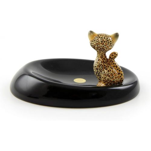  Goebel Leopard Kitty Schale, Hartporzellan, bunt, 14 x 11 x 7 cm