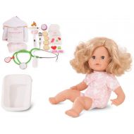 Goetz Gotz Cosy Aquini Be A Doctor 13 Bath Time Baby Doll with Blonde Hair to Wash & Style, Quick Drying Soft Body, Bathtub & Accessories