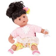 Goetz Gotz Muffin 13 African American Baby Girl Doll with Washable Black Curly Hair and Brown Sleeping Eyes