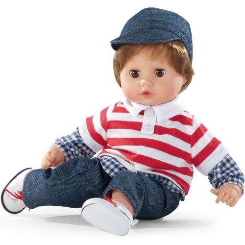  Goetz Gotz Boy Muffin 13 Soft Body Baby Doll with Brown Hair and Brown Eyes for Ages 18 Months +