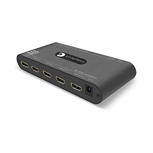  [아마존베스트]Gofanco gofanco Prophecy Intelligent 4K 60Hz HDR 1x4 HDMI 2.0 Splitter - YUV 4:4:4, 3D, HDMI 2.0a, HDCP 2.2, EDID, 18Gbps, Auto Scaling, Low Heat, Cascadable, Firmware Upgradable, 4 Port 1