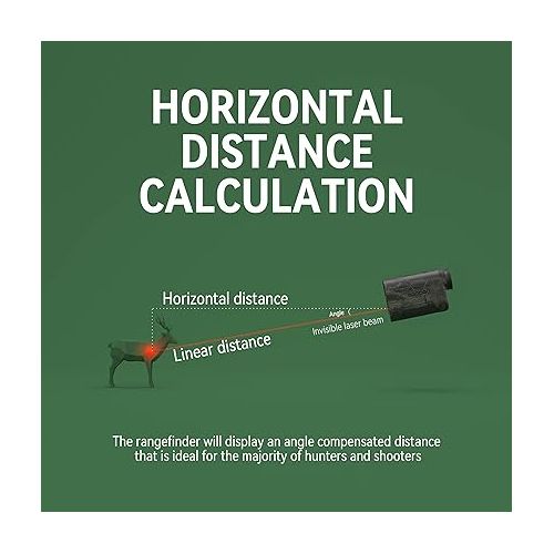  Gogogo Sport Vpro 6X Hunting Laser Rangefinder Bow Range Finder Camo Distance Measuring Outdoor Wild 650/1200Y with Slope High-Precision Continuous Scan