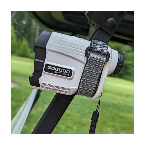  Gogogo Sport Vpro Magnetic Golf Rangefinder Holder Mount Strap, Adjustable Range Finder Strap/Holder/Band Fits Most Types, Strong Magnet for Easily Stick