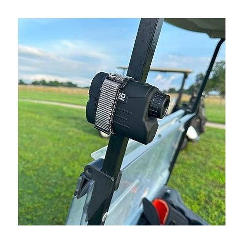  Gogogo Sport Vpro Magnetic Golf Rangefinder Holder Mount Strap, Adjustable Range Finder Strap/Holder/Band Fits Most Types, Strong Magnet for Easily Stick