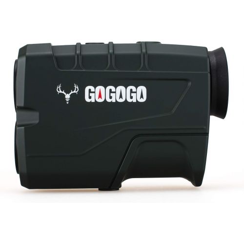  Gogogo Sport Hunting Rangefinder -1200 Yards Laser Range Finder for Hunting and Golf with Speed, Slope, Scan and Normal Measurements - Rechargeable - with USB Cable