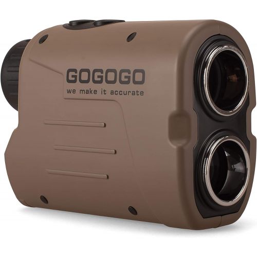  Gogogo Sport Laser Golf/Hunting Rangefinder 1200 Yards 6X Magnification Laser Range Finder with Pin-Seeker & Flag-Lock