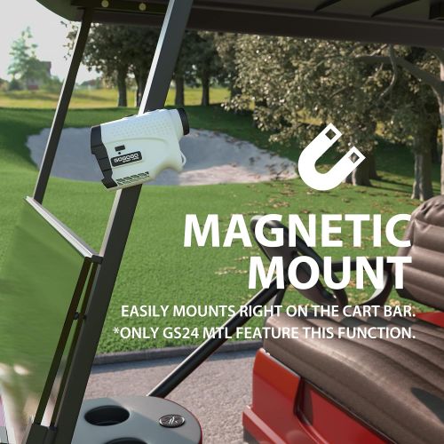  Gogogo Sport Gogogo Laser Rangefinder for Golf & Hunting Range Finder Gift Distance Measuring with High-Precision Flag Pole Locking Vibration FunctionSlope Mode Continuous Scan