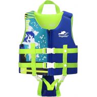 Gogokids Toddler Swim Vest, Kids Float Jacket for 20-30-40-50 lbs Girls and Boys, Swimming Floaties with Duel Adjustable Safety Strap, for 2-9 Year Old Children