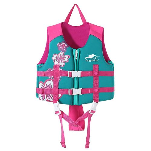  Gogokids Kids Float Vest Swim Jacket - Children Swimming Vest Toddler Life Jacket Swimming Aid Floatation Swimsuit Buoyancy Swimwear