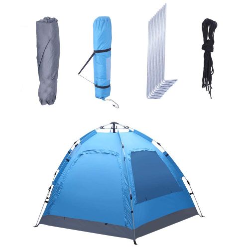  Gokoreyoshi gokoreyoshi 3-4 Person Automatic Family Tent Instant Pop Up Waterproof for Camping Hiking Travel Outdoor Activities