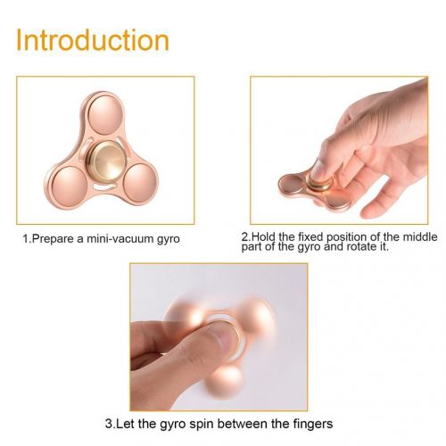  Gold Professional Fidget Aluminum Metal Hand Spinner For ADHD Stress Out Autism