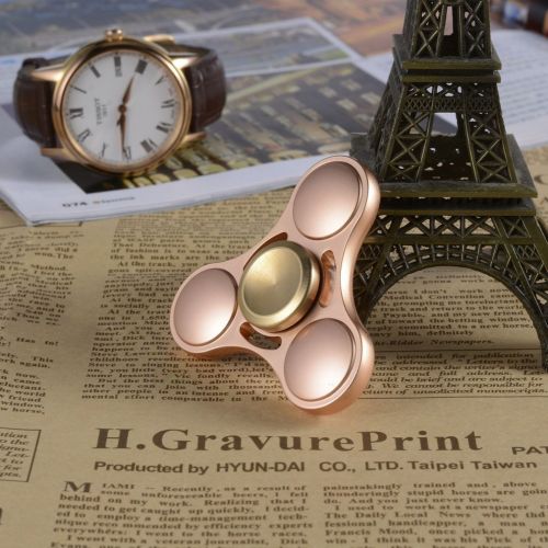  Gold Professional Fidget Aluminum Metal Hand Spinner For ADHD Stress Out Autism