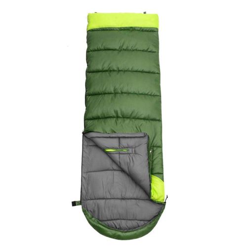  Gold Mummy Sleeping Bag Zipper Put Hands Outside, Comfort Ultralight Sleeping Bag Waterproof Cold Weather Lightweight Backpacking Down Camping Sleeping Bag Adult Women Men (Green,1950g)