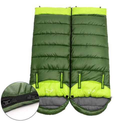  Gold Mummy Sleeping Bag Zipper Put Hands Outside, Comfort Ultralight Sleeping Bag Waterproof Cold Weather Lightweight Backpacking Down Camping Sleeping Bag Adult Women Men (Green,1950g)