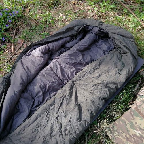  Gold M-Tac Sleeping Bag Portable with Compression Sack for Camping