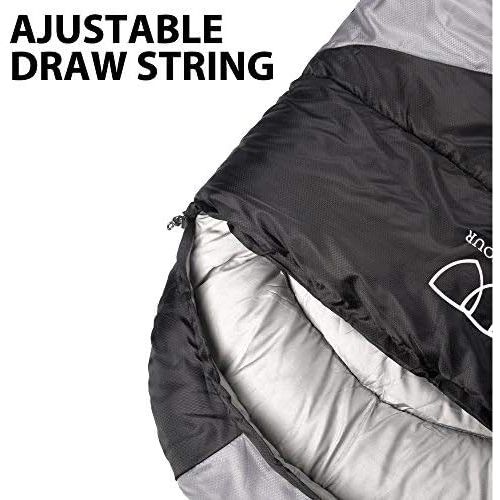  [아마존핫딜][아마존 핫딜] Gold Armour Sleeping Bag for Indoor and Outdoor Use - Great for Kids, Boys, Girls, Teens, Adults. Ultralight and Compact Bags for Sleepover, Backpacking, Camping