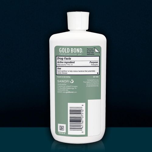  Gold Bond Hydrating Hand Sanitizer Gel - Kills 99.99% of Germs, White, 75% Alcohol, 5 Fl Oz ? Rosemary Mint Scent (Pack of 4)